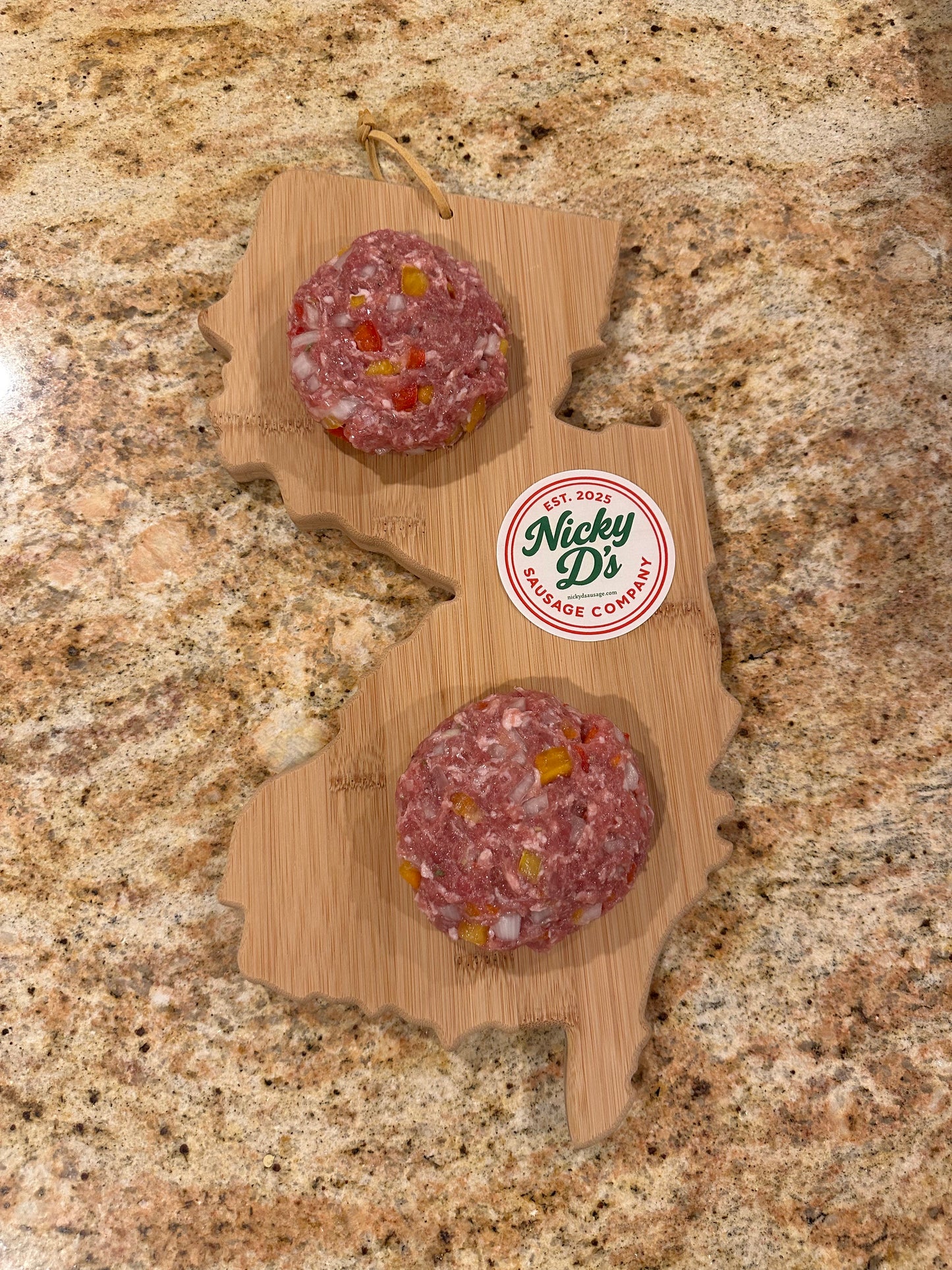 Sweet Sausage Patties with Peppers and Onions - 6 Pack
