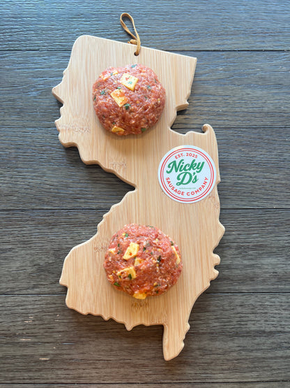 Hot Sausage Patties with Cheese and Parsley - 6 Pack